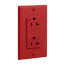 Decora Plus Surge Protective Duplex Receptacle, 20A, 2P, NEMA 5-20R - Red (125V)