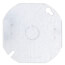 4" Octagon Box Cover, Flat w/ 1/2" Knockout