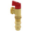 Press 1/4 Turn Washing Machine Valve Top Handle (Red)