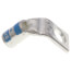 One Hole Standard Barrel 90-Degree Bend Copper Lug, Wire Size #6 AWG, 1/4" Bolt (Blue)