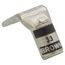 One Hole Standard Barrel 90-Degree Bend Copper Lug, Wire Size #2 AWG, 3/8" Bolt (Brown)