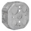 4" x 1-1/2" Deep Octagon Box w/ 3/4" Knockouts