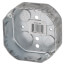 4" x 1-1/2" Deep Octagon Box w/ 3/4" Knockouts
