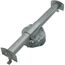 4" x 1-1/2" Deep Octagon Ceiling Fan Box w/ Non-Metallic Cable Clamps & New Work Bar Hanger