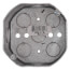 4" x 2-1/8" Deep Octagon Box w/ 1/2" Knockouts