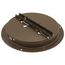8" Steel Round Duct Ring w/ Butterfly Damper (Brown)