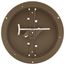 8" Steel Round Duct Ring w/ Butterfly Damper (Brown)