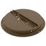 10" Steel Round Duct Ring w/ Butterfly Damper (Brown)