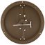 10" Steel Round Duct Ring w/ Butterfly Damper (Brown)