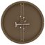 14" Steel Round Duct Ring w/ Butterfly Damper (Brown)