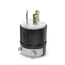 Locking Plug, 30A, 277V Industrial Grade (Black) & White