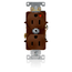 Isolated Ground Duplex Receptacle Outlet,  Smooth Face,15A, 125V Back or Side Wire, NEMA 5-15R, 2-Pole, 3-Wire, Self-Grounding (Blue)