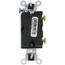 Single Pole Commercial Toggle Switch, 15A, Side Wired - White (120/277V)