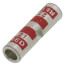 Two-Way Standard Barrel Copper Splice Connector, Wire Size 8 AWG (Red)