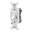 4-Way, Side Wired, Framed Toggle Switch, 20A - White (120/277V)