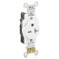 Heavy-Duty Industrial Specification Grade Single Receptacle w/ Smooth Face, 2P, 20A, NEMA 6-20R - White (250V)