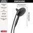 7-Setting Suredock Magnetic Hand Shower (Matte Black), 54910-BL-PK
