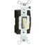 Single-Pole Lighted Handle, LIT WHEN OFF Switch, 15A - Ivory (120V)