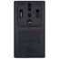 Industrial Grade Surface Mounting Straight Blade Power Receptacle, 3P, 50A, NEMA 14-50R - Black (125/250V)