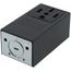 Industrial Grade Surface Mounting Straight Blade Power Receptacle, 3P, 50A, NEMA 14-50R - Black (125/250V)