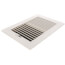 10" x 6" (Wall Opening Size) White Two-Way Plastic Sidewall/Ceiling Register (RZ682 Series)