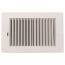 10" x 6" (Wall Opening Size) White Two-Way Plastic Sidewall/Ceiling Register (RZ682 Series)