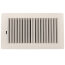12" x 6" (Wall Opening Size) White Two-Way Plastic Sidewall/Ceiling Register (RZ682 Series)