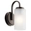 Kennewick 1 Light Wall Sconce w/ Etched Glass (Olde Bronze)