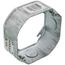 4" x 1-1/2" Deep Octagon Box Extension Ring w/ 1/2" Knockouts