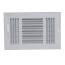 10" x 6" (Wall Opening Size) Steel Three-Way Sidewall/Ceiling Register (683 Series)