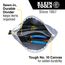 7" Canvas Tool Pouch/Zipper Bag w/ Divider (Gray)