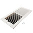14" x 6" (Wall Opening Size) White Two-Way Plastic Sidewall/Ceiling Register (RZ682 Series)
