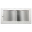 14" x 6" (Wall Opening Size) White Two-Way Plastic Sidewall/Ceiling Register (RZ682 Series)