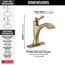 Dorval Touch2o Bathroom Faucet w/ Touchless (Champagne Bronze), 556T-CZ-DST