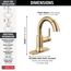 Trinsic 1 Handle Pull Down Bathroom Faucet (Champagne Bronze), 559HAR-CZPD-DST