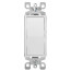 Decora Antimicrobial Rocker Switch, Single-Pole - White (15 Amp, 120/277V)