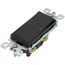 Single-Pole Decora Rocker Light Switch - Black (120V)