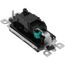 Single-Pole Decora Rocker Light Switch - Black (120V)