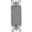 Single-Pole Decora Rocker Light Switch - Gray (120V)