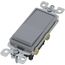 Single-Pole Decora Rocker Light Switch - Gray (120V)