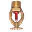 Quick Response Chrome Pendent Sprinkler Head - 200°F (1/2" Thread)