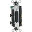 4-Way Decora Rocker Light Switch - Black (120/277V)
