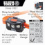 400 Lumen Rechargeable All-Day Runtime Headlamp with Silicone Strap