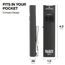Rechargeable Slim-Profile LED Pocket Flashlight with Laser