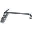 Workboard Faucet, Deck Mount, 4" Centers, 12" Swing Nozzle, Lever Handles, B-1113