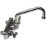 Workboard Faucet, Wall Mount, 4" Centers, 6" Swing Nozzle, Lever Handles, B-1115