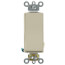 Single-Pole Decora Plus Rocker Light Switch, Commercial Grade, 20A - Ivory (120/277V)
