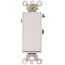 Single-Pole Decora Plus Rocker Switch,  Commercial Grade, 20A, White - (120/277)
