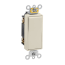 3-Way Decora Plus Rocker Light Switch, Commercial Grade, 20A - Light Almond (120/277V)