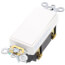 3-Way Decora Plus Rocker Switch, Commercial Grade, 20A - White (120/277V)